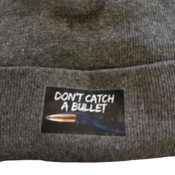 NWT Don’t Catch A Bullet Beanie Unisex OS | Streetwear Skater Urban Casual Emo - Picture 3 of 7